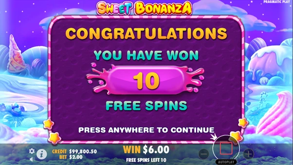 sweet bonanza slot freespins